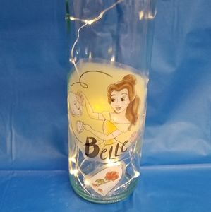 Lighted Belle wine bottle